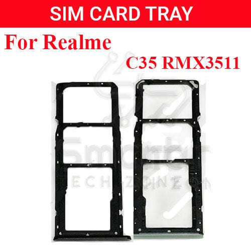 Realme C35 Sim Tray Micro SD Card Slot with Sim Ejector Pin Replacement Part