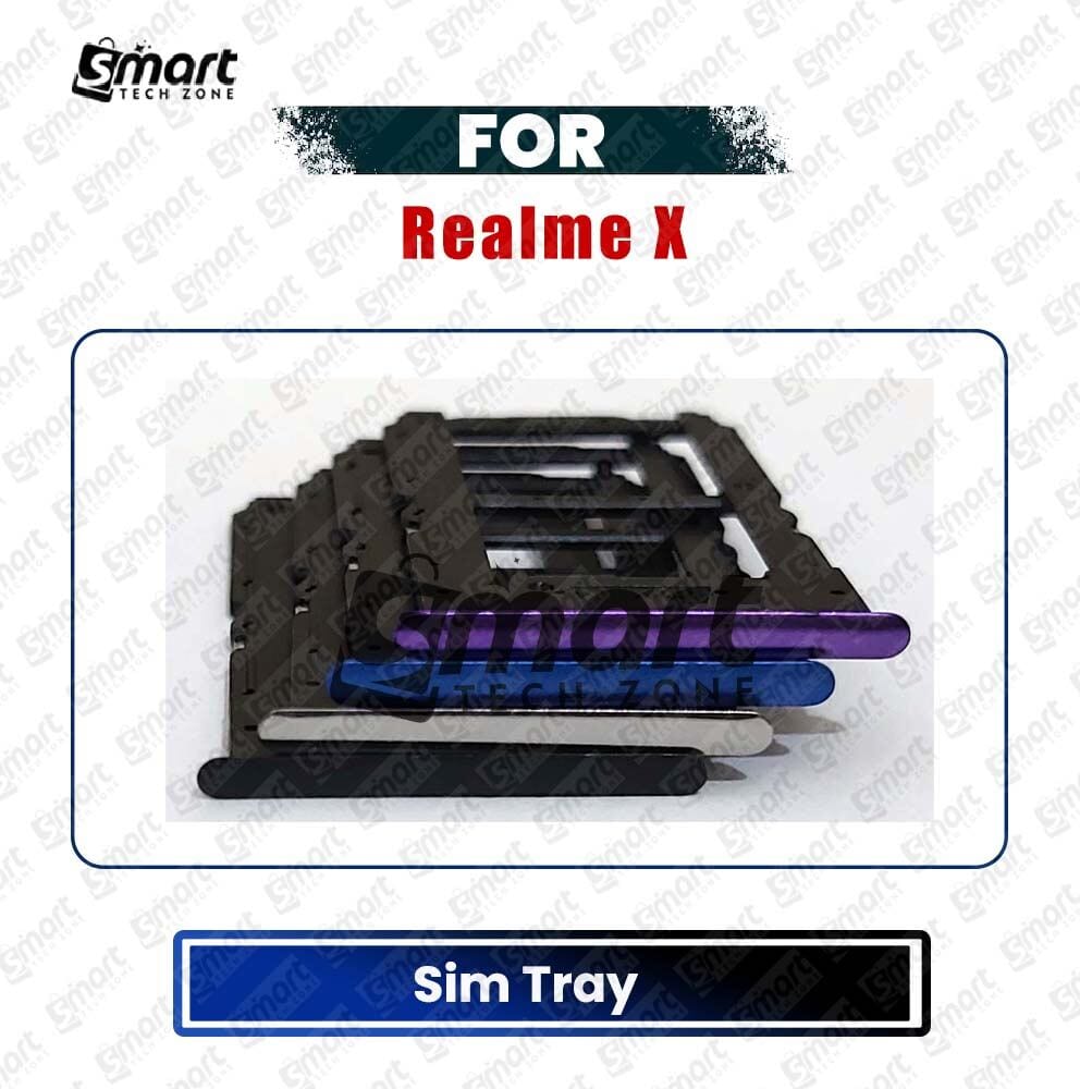 Realme X RMX1901 RMX1903 Sim Tray Micro SD Card Slot with Sim Ejector Pin Replacement Part