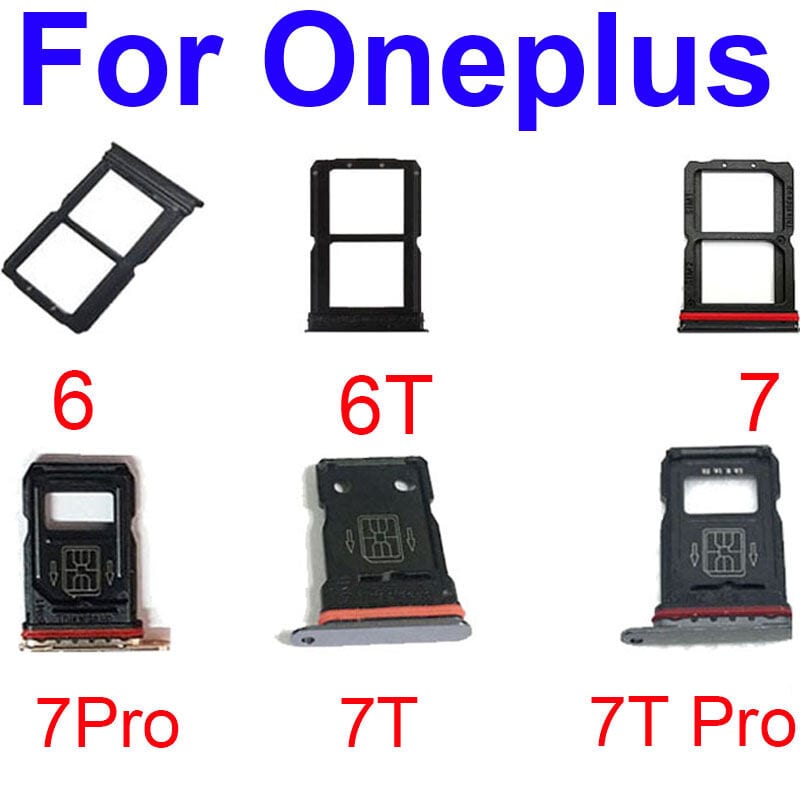 OnePlus 6 6T 7 7Pro 7T 7T Pro Sim Tray Micro SD Card Slot with Sim Ejector Pin Replacement Part