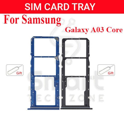 Samsung A03 Core Sim Tray Micro SD Card Slot with Sim Ejector Pin Replacement Part