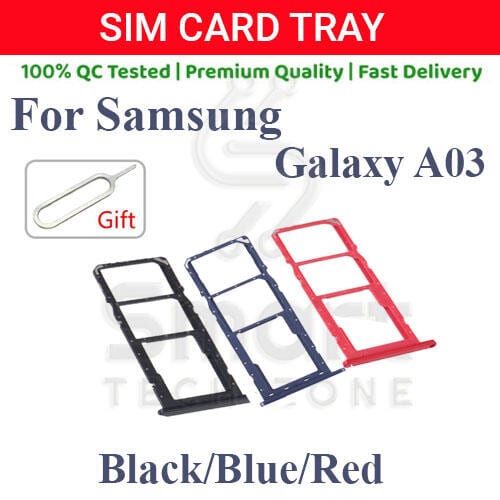 Samsung Galaxy A03 Sim Tray Micro SD Card Slot with Sim Ejector Pin Replacement Part: