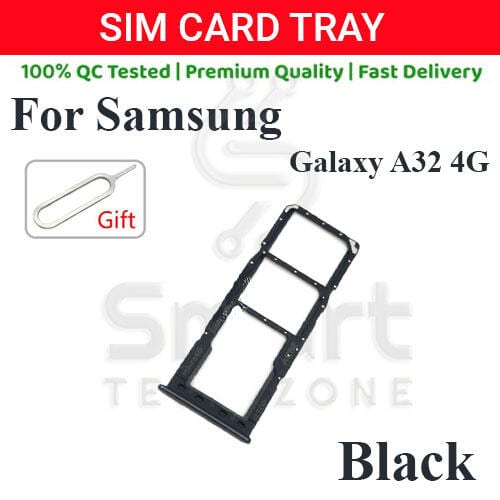 Samsung Galaxy A32 4G Sim Tray Micro SD Card Slot with Sim Ejector Pin Replacement Part