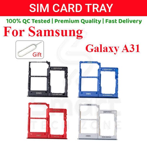 Samsung Galaxy A31 Sim Tray Micro SD Card Slot with Sim Ejector Pin Replacement Part