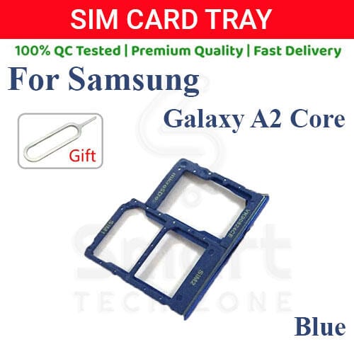 Samsung Galaxy A2 Core Sim Tray Micro SD Card Slot with Sim Ejector Pin Replacement Part