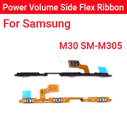 Samsung M30 SM-M305 Power on / off Switch Button Side Volume Up Down Buttons Flex Cable Replacement Parts