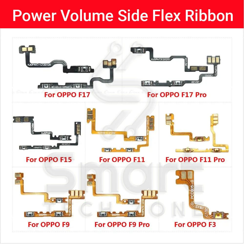 Switch Power ON OFF Key Mute Silent Volume Button Ribbon Flex Cable For OPPO F3 F9 F11 F15 F17 Pro Replacement Parts