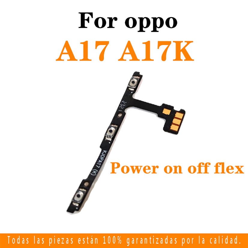 OPPO A17 A17k Power on / off Switch Button Side Volume Up Down Buttons Flex Cable Replacement Parts