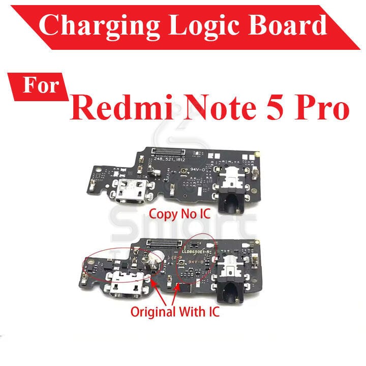 Charging Logic Board For Xiaomi Redmi Note 5 Pro Charging Port For (MEI7S) USB Plug PCB Dock Connector Replacement Parts