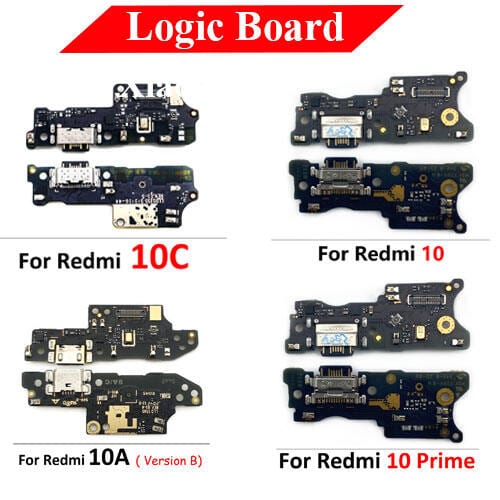 Charging Logic Board For Xiaomi Redmi 10A 10 10C 10 Prime Charging Port USB Plug PCB Dock Connector Spare parts