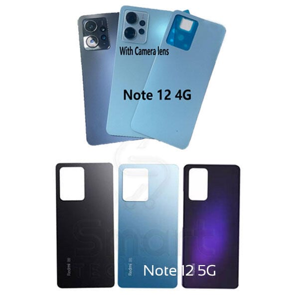 Xiaomi Redmi Note 12 Pro 4G 5G Back Panel/Backshell/ Casing + Without Camera Lens +Without Side Buttons With Logo-All Colors Available