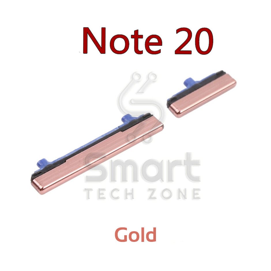 Compatible with Samsung Galaxy Note 20 SM-N980 External Side Buttons Power On Off + Volume Control Button Outside Side Keys