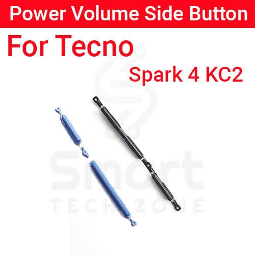 Power Volume Out Side Key Side Button For Tecno Spark 4 KC2 External Volume Button + Power ON OFF