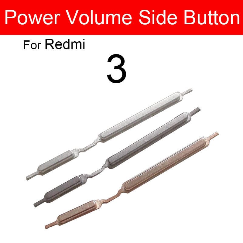 Power Volume Out Side Key Side Button For Xiaomi Redmi 3 4a 4x 4 External Volume Button + Power ON OFF