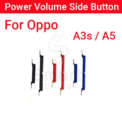 Power Volume Out Side Key Side Button For Oppo A3s A5 External Volume Button + Power ON OFF