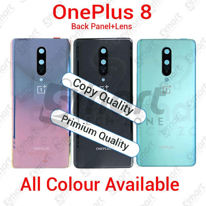OnePlus 8 Back Panel/Backshell/ Casing + With Camera Lens + With Logo-All Colors Available