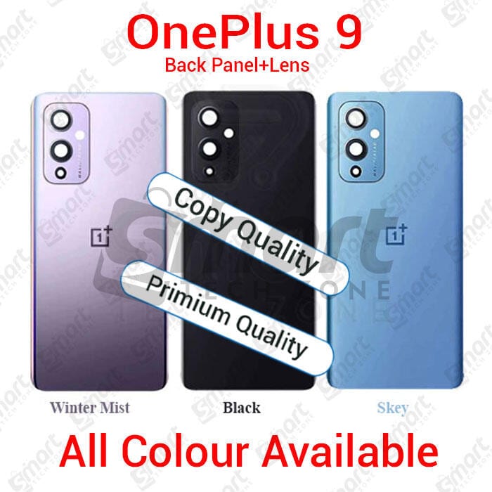 OnePlus 9 Back Panel/Backshell/ Casing + With Camera Lens + Side Buttons With Logo-All Colors Available