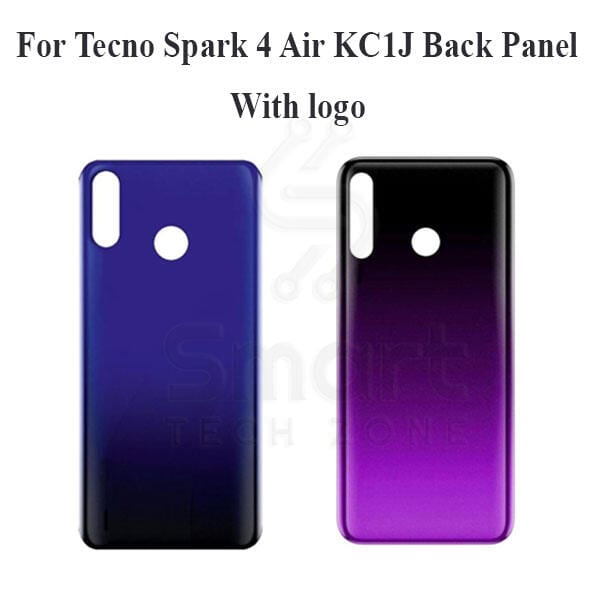 Tecno Spark 4 Air KC1J/KC6  Back Panel/Backshell/ Casing + With Camera Lens + Side Buttons With Logo-All Colors Available