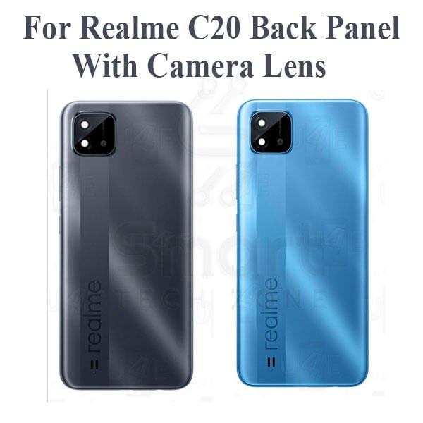 Realme C20 Back Panel/Backshell/ Casing + With Camera Lens + Side Buttons With Logo-All Colors Available