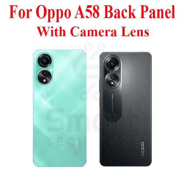 Oppo A58 Back Panel/Backshell/ Casing + With Camera Lens + Side Buttons With Logo-All Colors Available