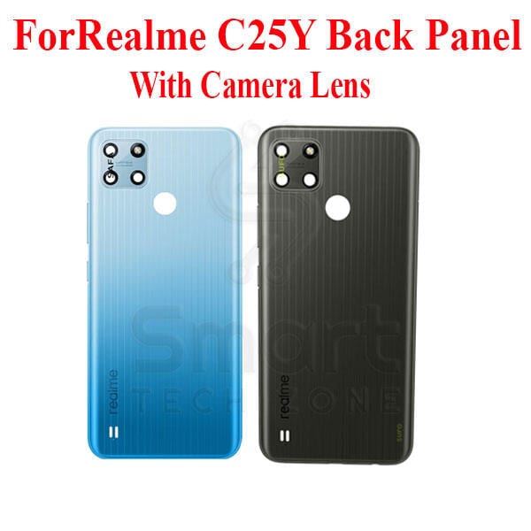 Realme C25Y Back Panel/Backshell/ Casing + Camera Lens + Side Buttons With Logo-All Colors Available