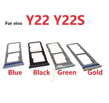 Vivo Y22 Y22S Sim Tray Micro SD Card Slot with Sim Ejector Pin Replacement Part