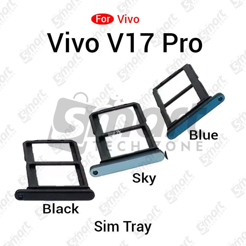 Vivo V17 Pro Sim Tray Micro SD Card Slot with Sim Ejector Pin Replacement Part
