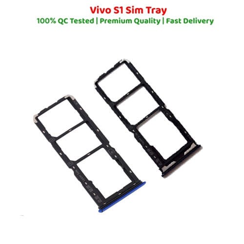 Vivo S1 Sim Tray Micro SD Card Slot with Sim Ejector Pin Replacement Part