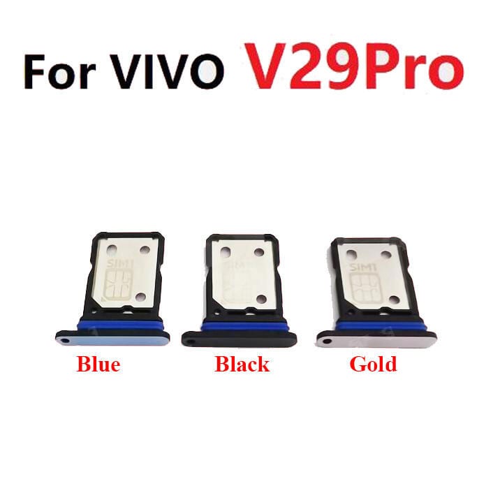 Vivo V29 Pro Sim Tray Micro SD Card Slot with Sim Ejector Pin Replacement Part