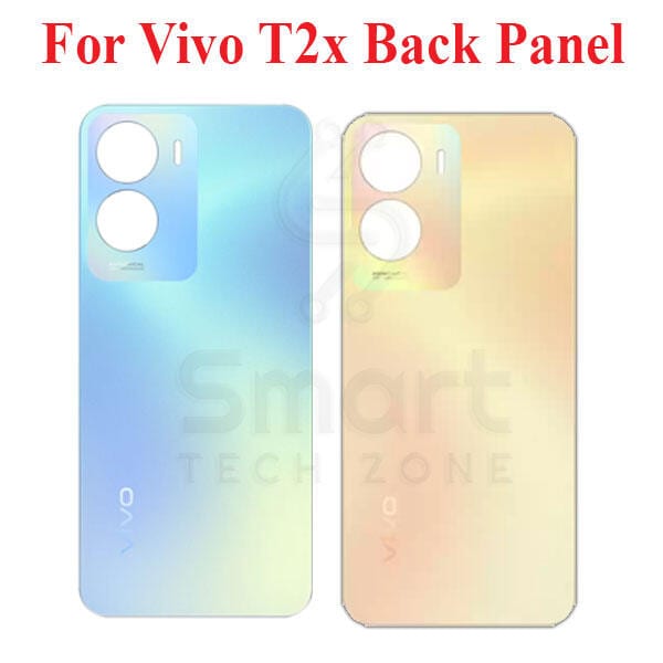 Vivo T2x Back Panel/Backshell/ Casing + Without Camera Lens + Side Buttons With Logo-All Colors Available