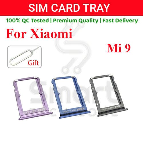 Xiaomi Mi 9 Sim Tray Micro SD Card Slot with Sim Ejector Pin Replacement Part