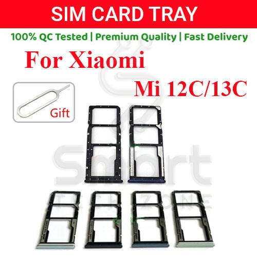 Xiaomi Mi 12C/13C Sim Tray Micro SD Card Slot with Sim Ejector Pin Replacement Part