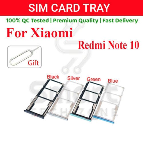 Xiaomi Redmi Note10 Sim Tray Micro SD Card Slot with Sim Ejector Pin Replacement Part