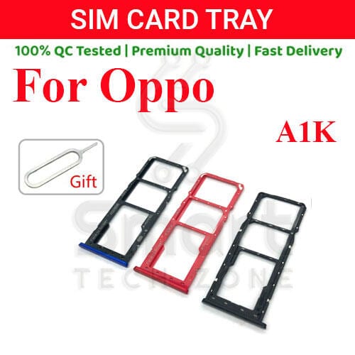 Oppo A1K Sim Tray Micro SD Card Slot with Sim Ejector Pin Replacement Part