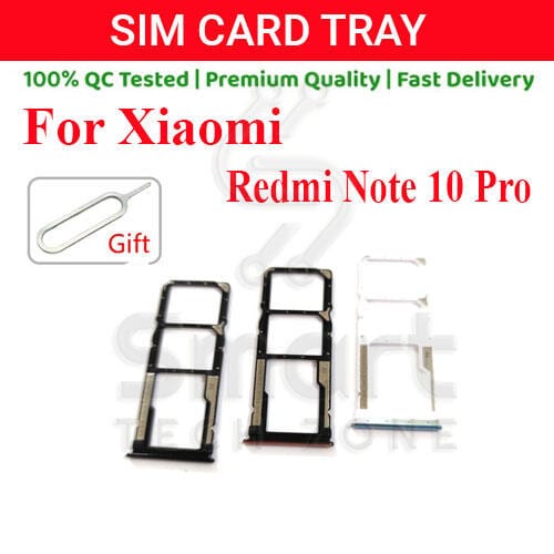 Xiaomi Redmi Note 10  Pro/Note 10 Pro Max Sim Tray Micro SD Card Slot with Sim Ejector Pin Replacement Part