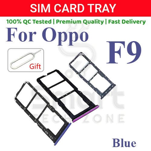 Oppo F9 Sim Tray Micro SD Card Slot with Sim Ejector Pin Replacement Part