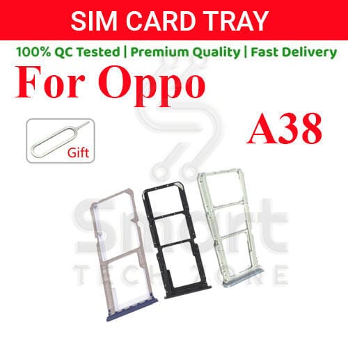 Oppo A38 Sim Tray Micro SD Card Slot with Sim Ejector Pin Replacement Part