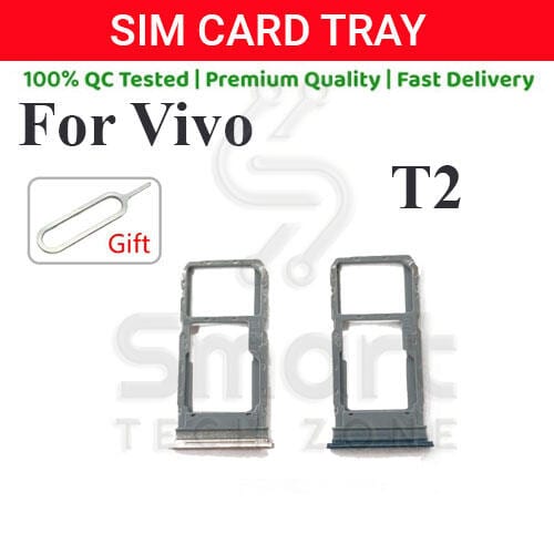 Vivo T2 Sim Tray Micro SD Card Slot with Sim Ejector Pin Replacement Part