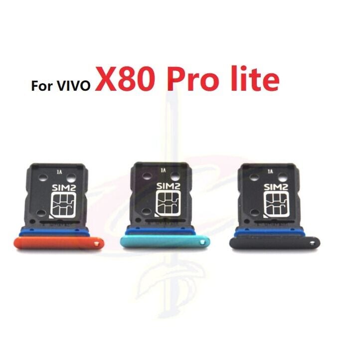 Vivo X80 X80 Pro X80 Pro Lite Sim Tray Micro SD Card Slot with Sim Ejector Pin Replacement Part