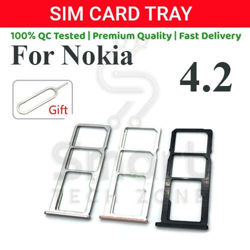 Nokia 4.2 Sim Tray Micro SD Card Slot with Sim Ejector Pin Replacement Part