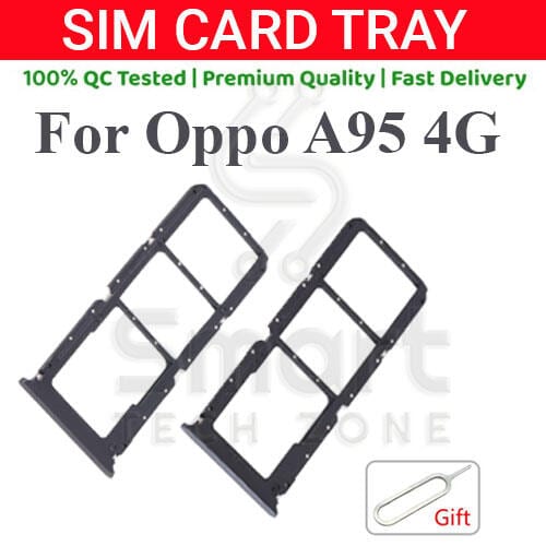 Oppo A95 4G Sim Tray Micro SD Card Slot with Sim Ejector Pin Replacement Part