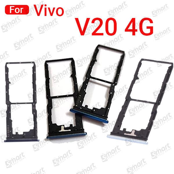Vivo V20 4G Sim Tray Micro SD Card Slot with Sim Ejector Pin Replacement Part