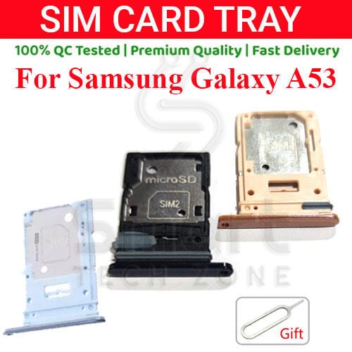 Samsung Galaxy A53 Sim Tray Micro SD Card Slot with Sim Ejector Pin Replacement Part