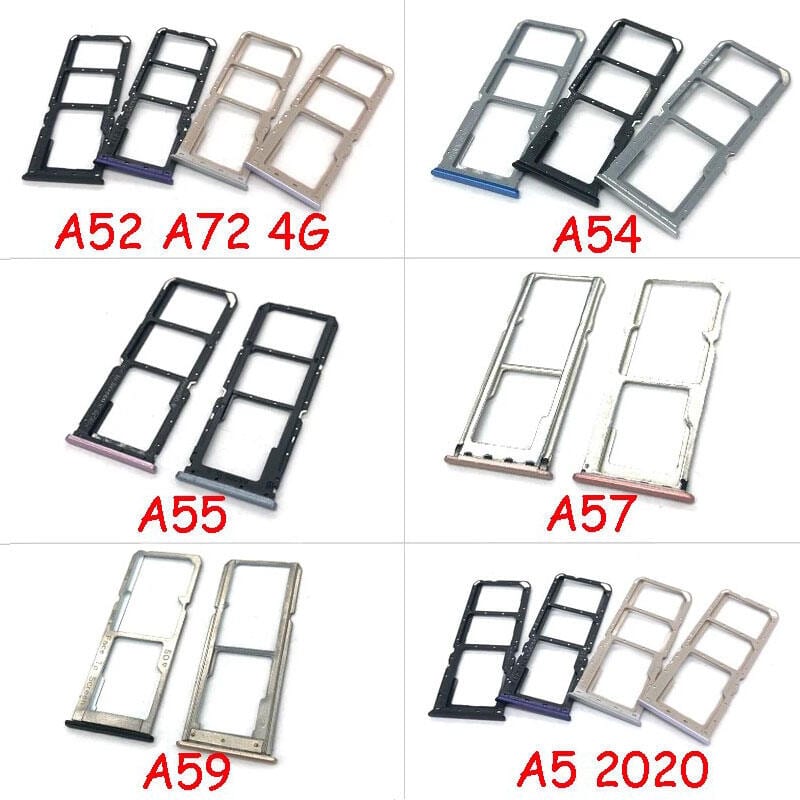 OPPO A52 A72 A54 A55 A59 A5 2020 Sim Tray Micro SD Card Slot with Sim Ejector Pin Replacement Part
