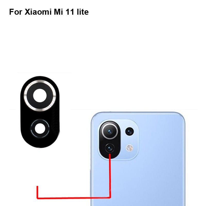 Back Rear Camera Lens Glass Compatible with Xiaomi Mi 11 Lite  Camera Lens Glass Without Frame