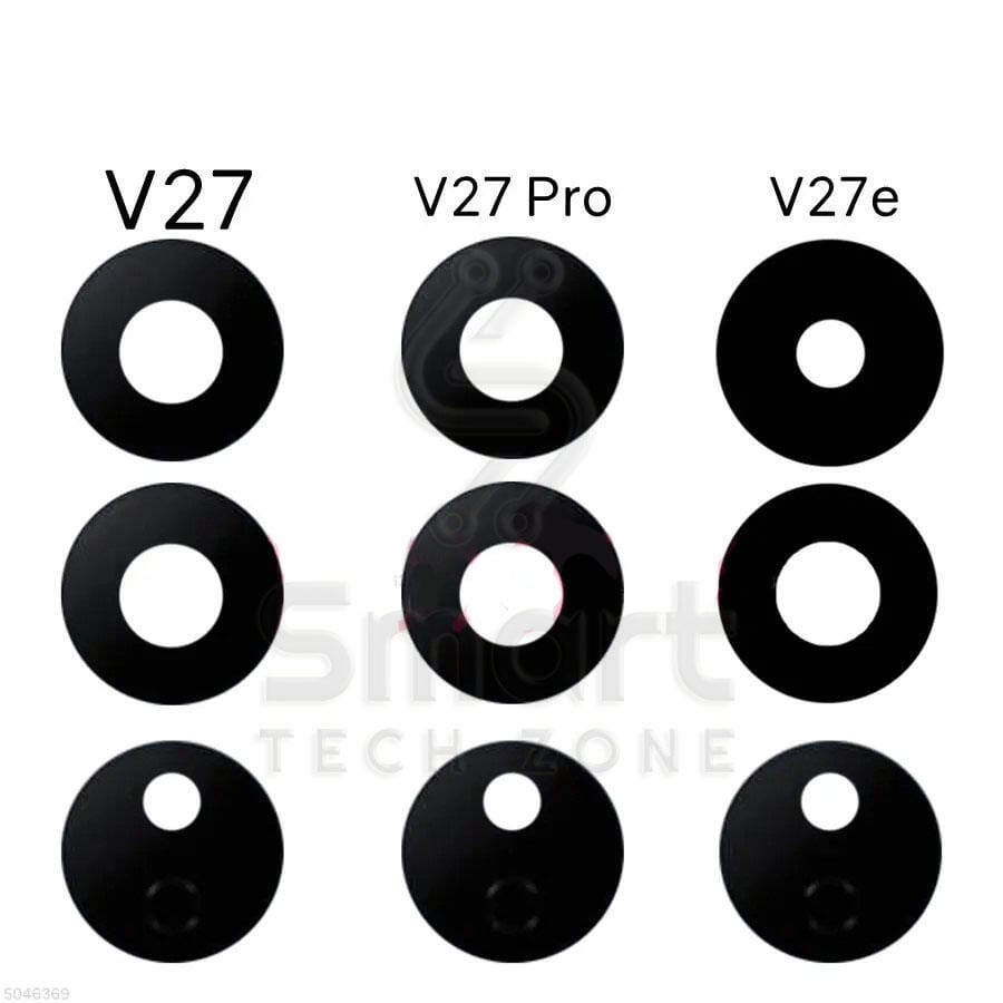 Back Rear Camera Lens Glass Compatible with Vivo V27 V27e V27 Pro Camera Lens Glass Without Frame