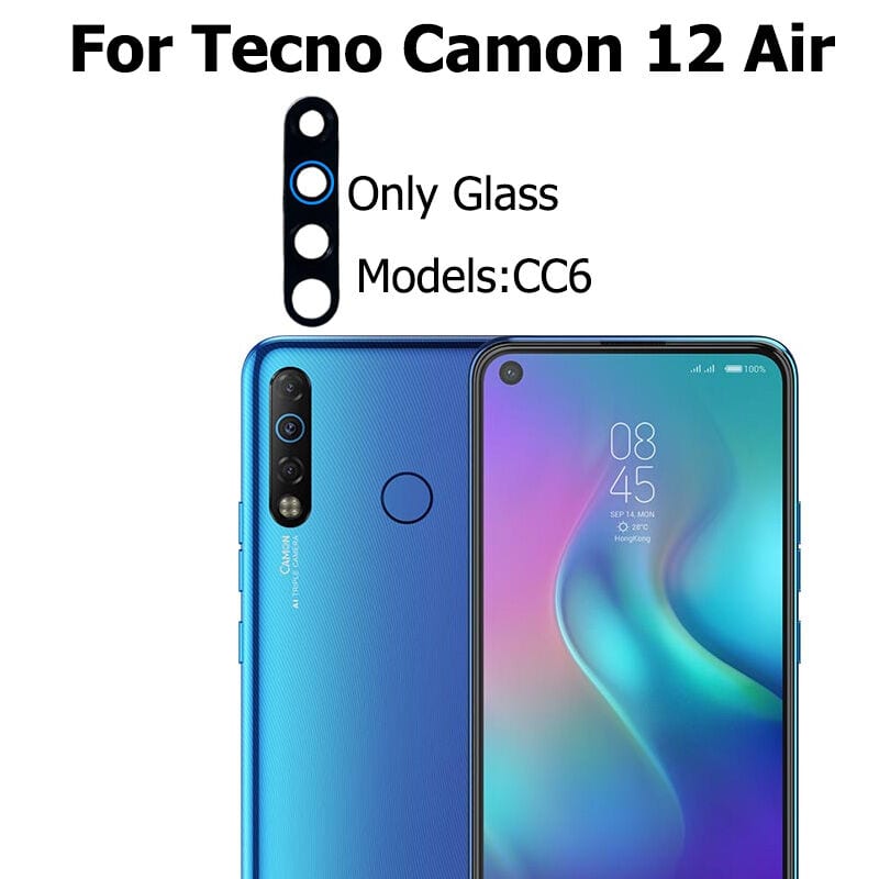 Back Rear Camera Lens Glass Compatible with Tecno Camon 12/12Air Camera Lens Glass Without Frame