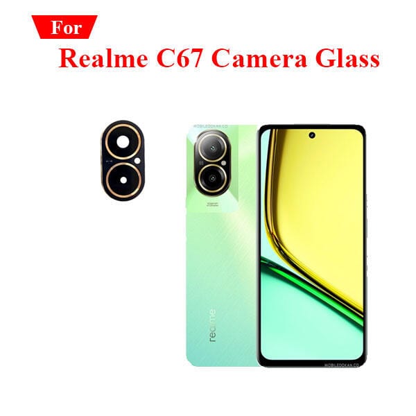 Back Rear Camera Lens Glass Compatible with Realme C67 Camera Lens Glass Without Frame