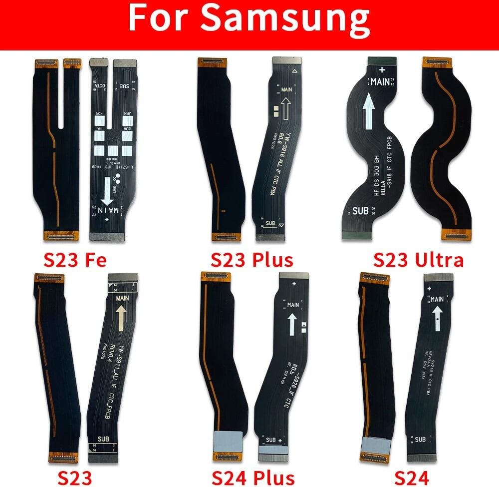 Main Motherboard (Main to SUB Board) Flex Cable for Samsung Galaxy S23 S23 FE S23 Plus S23 Ultra S24 S24 Plus S24 Ultra Main LCD (Display) Flex Cable