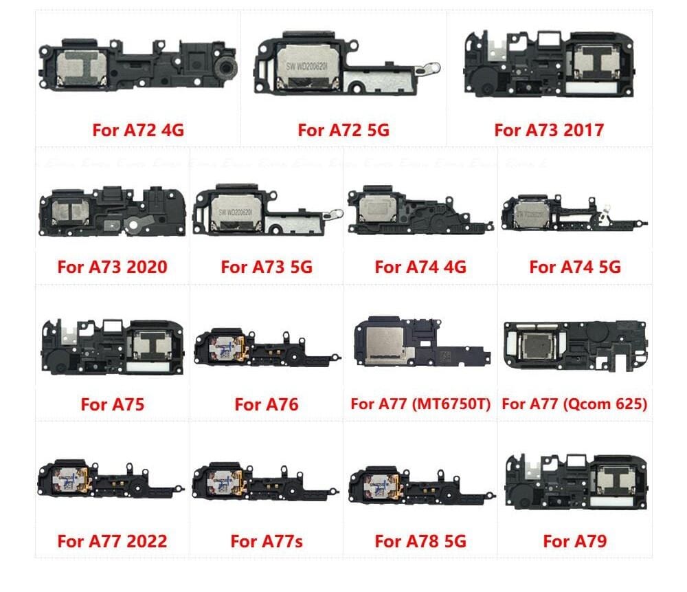 Loud Speaker Sound Buzzer For OPPO A72 A73 A74 A75 A76 A77 A77s A78 A79 4G 5G 2020 2022 Loudspeaker Flex Cable Ringer Parts