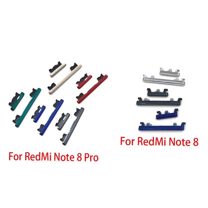 Power Volume Out Side Key Side Button For Xiaomi Redmi Note 8 8 Pro External Volume Button + Power ON OF